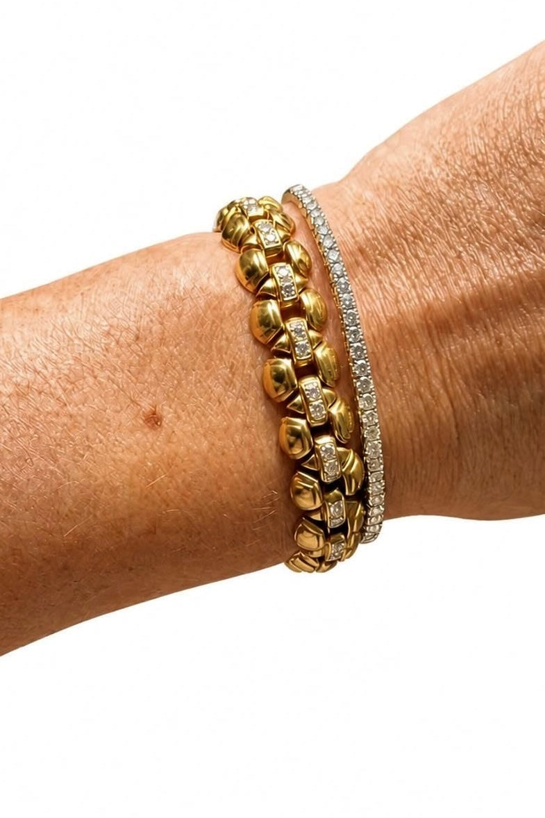 Yellow Gold Link Bracelet, France