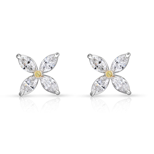 Marquise Floral Earrings