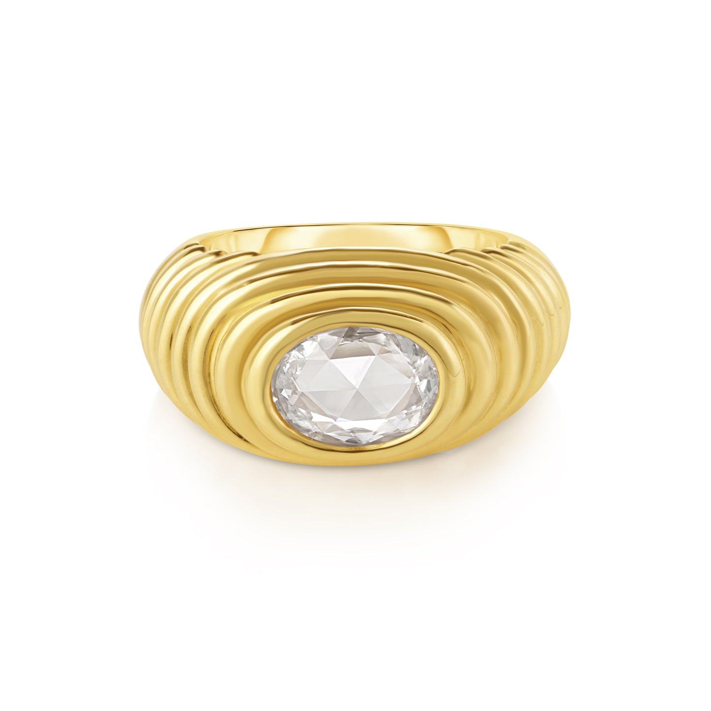 Antique Rose-Cut Diamond Gypsy Ring