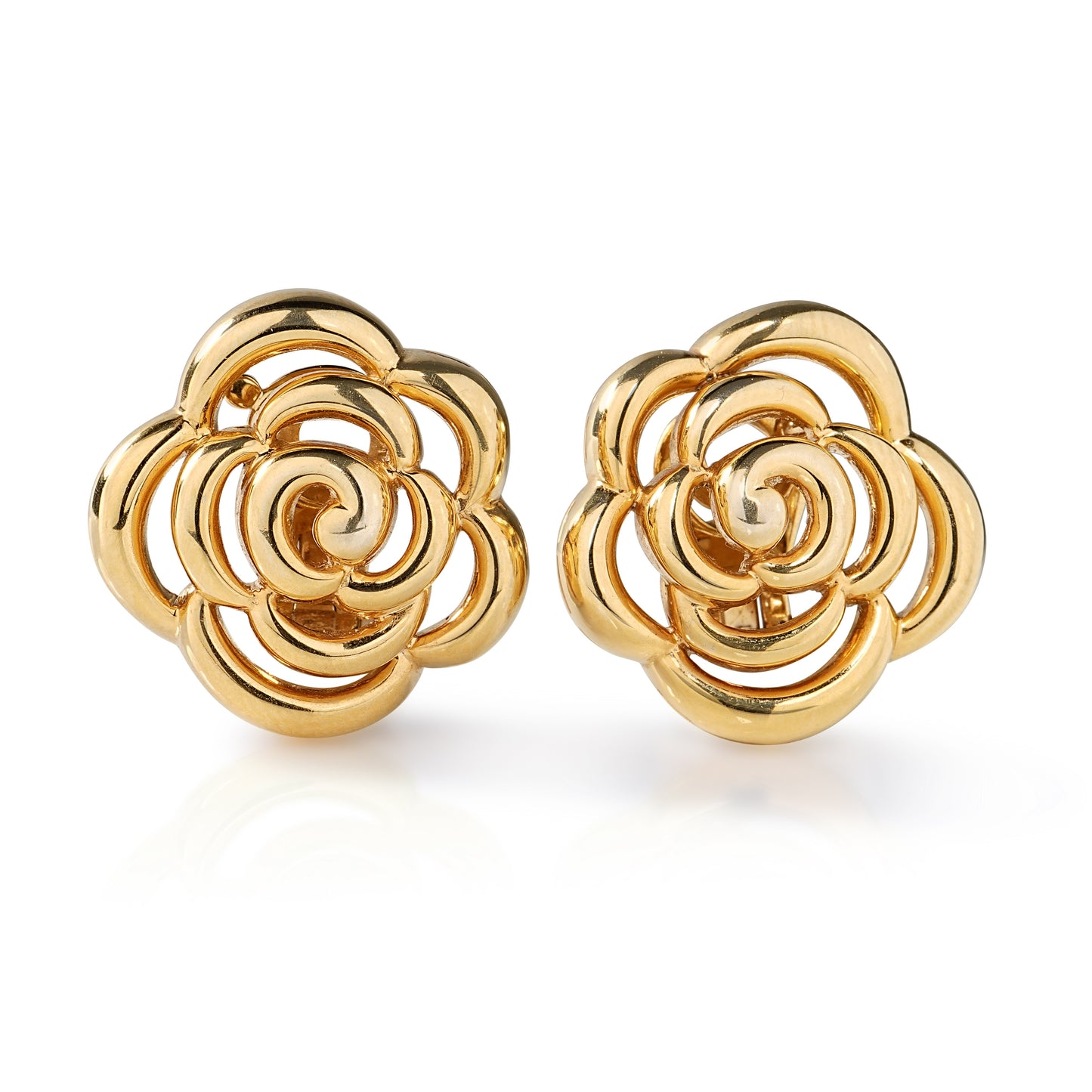VCA Floral Clip Earrings