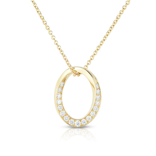 Single Link Diamond Pendant