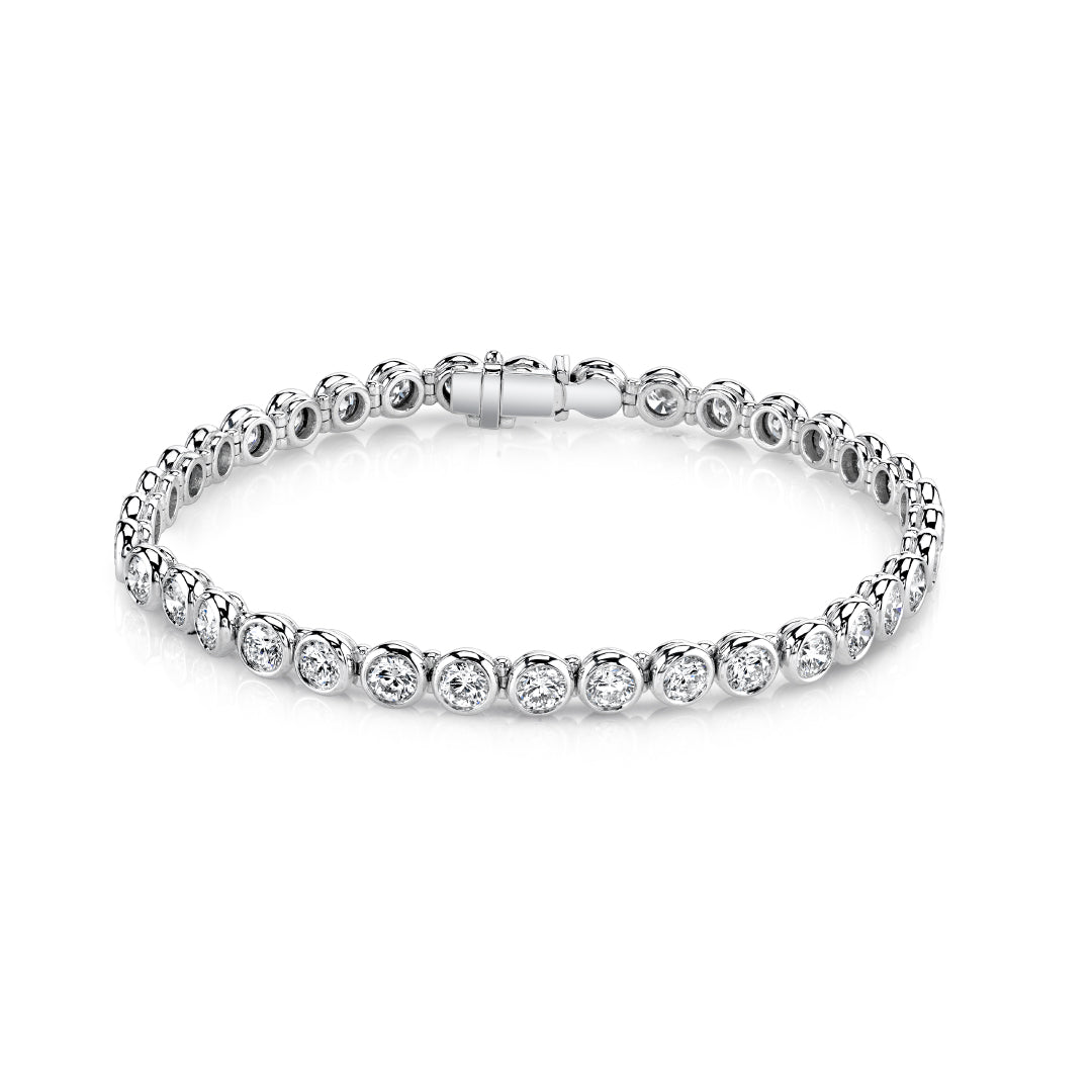 Bezel-Set Diamond Bracelet