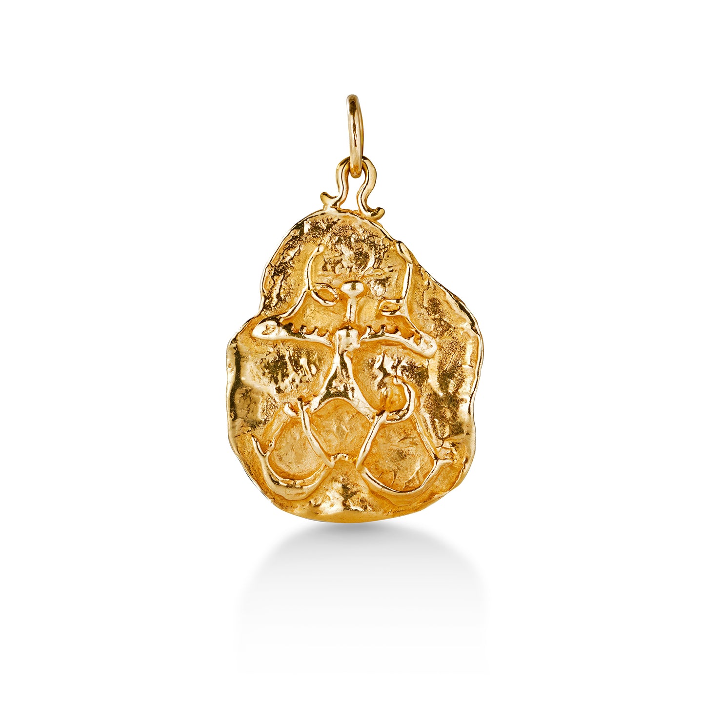 Vintage Brutalist 'Libra' Zodiac Pendant