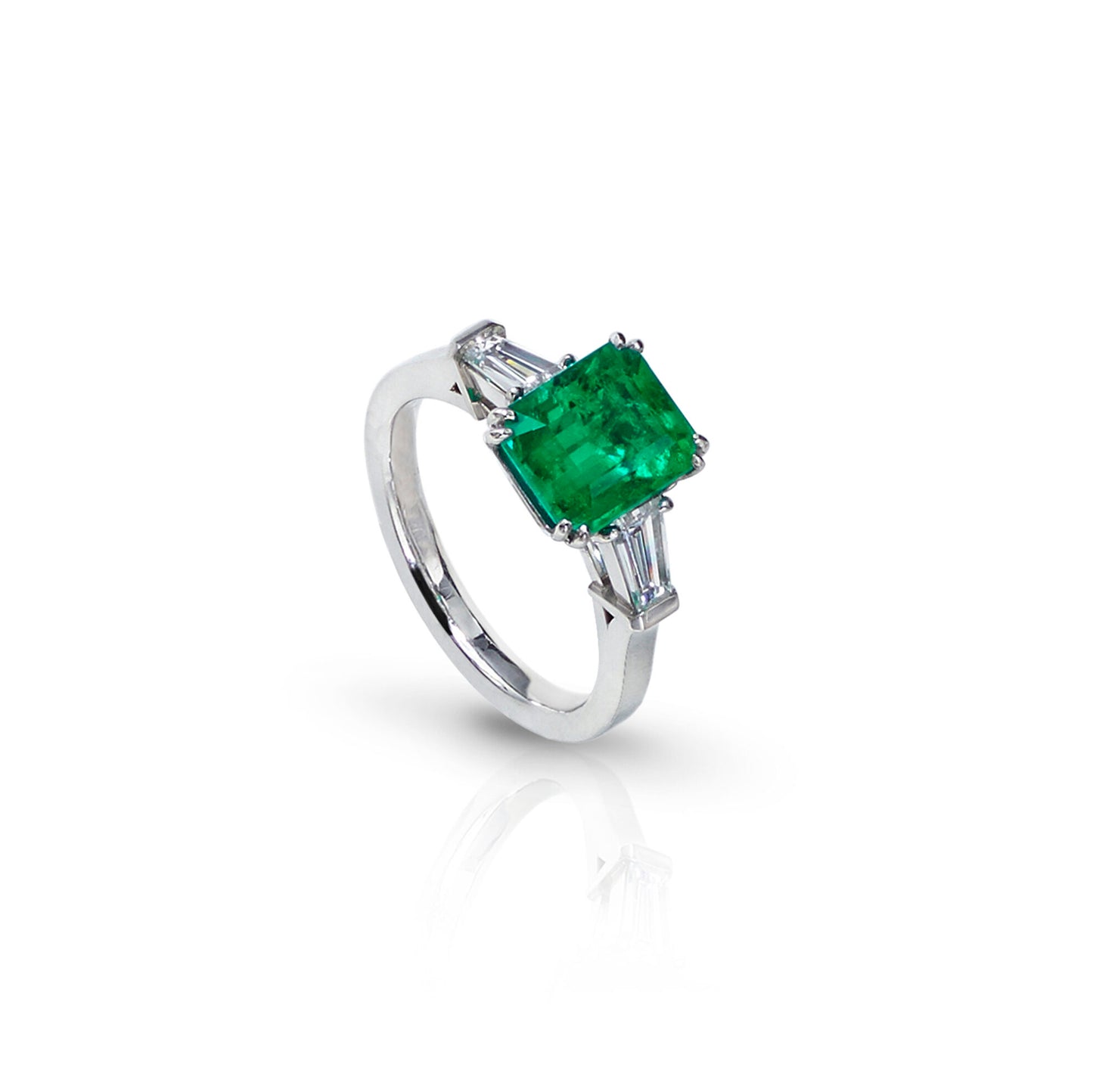 Emerald and Diamond Ring