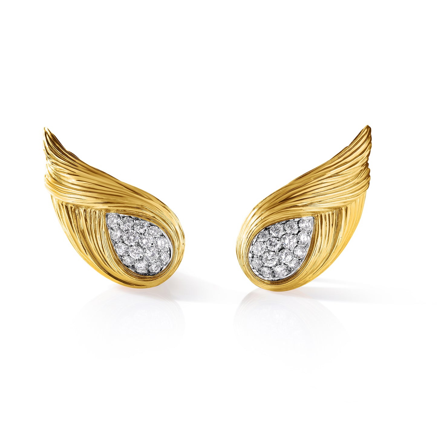 Fred Joaillier Diamond Wing Earrings