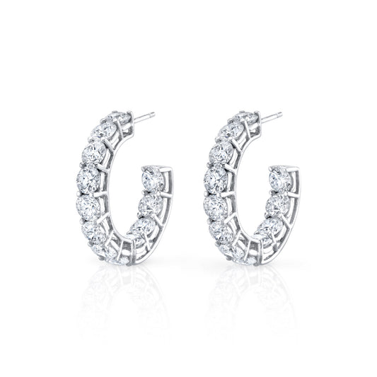 Inside Out Diamond Hoop Earrings