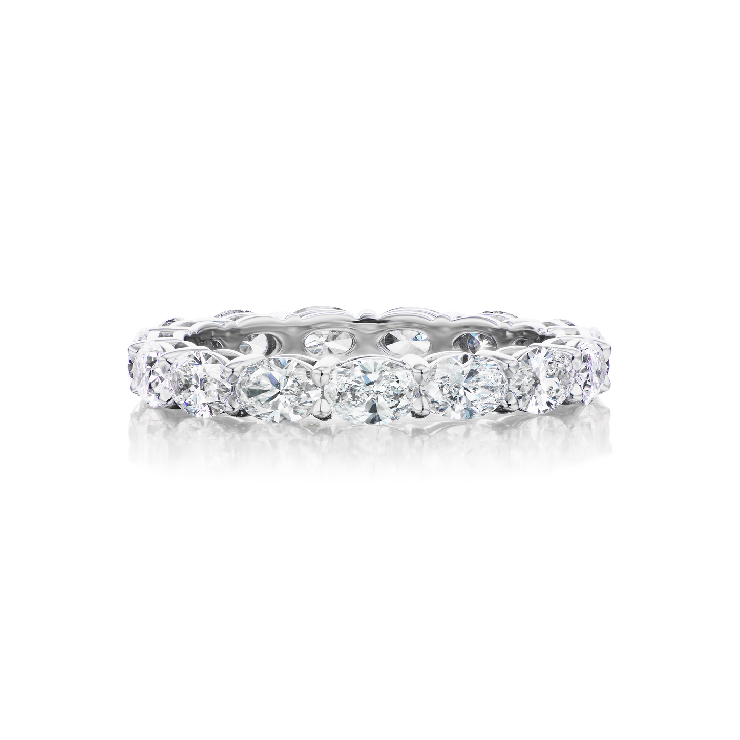 East-West Oval Eternity Band