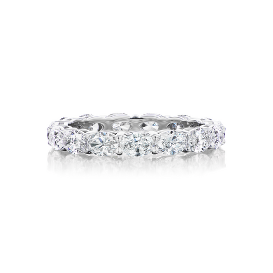 East-West Oval Eternity Band