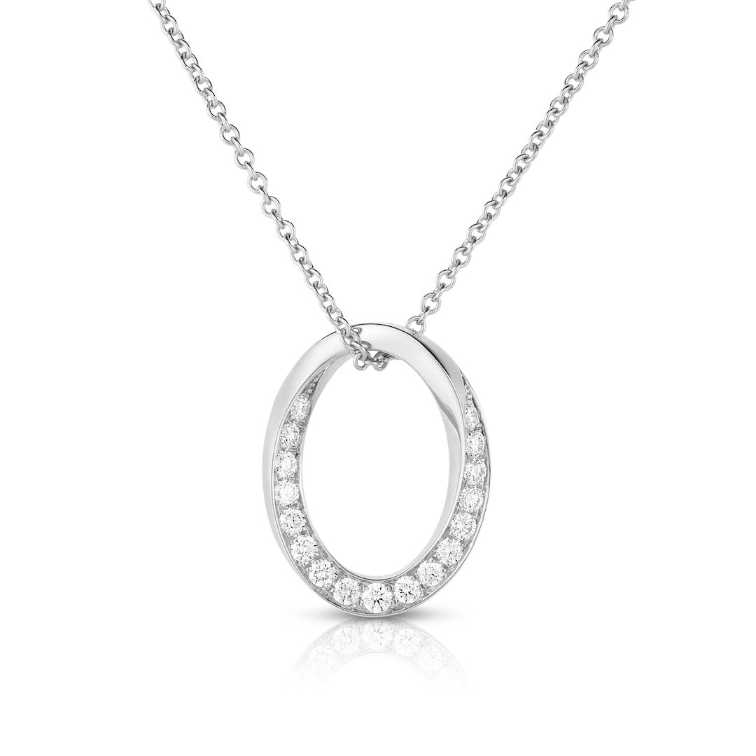 Single Link Diamond Pendant
