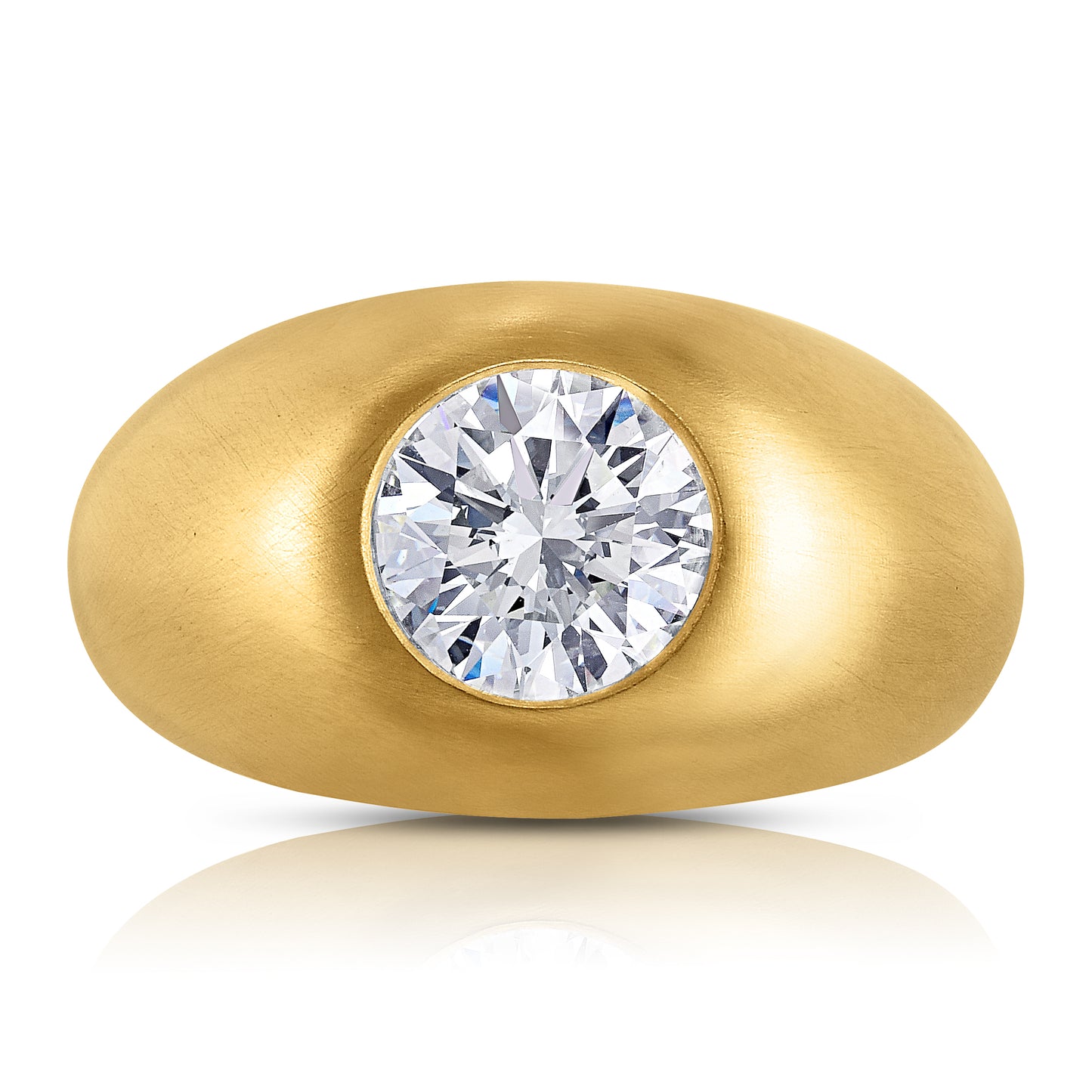 Gypsy-Set Diamond Ring