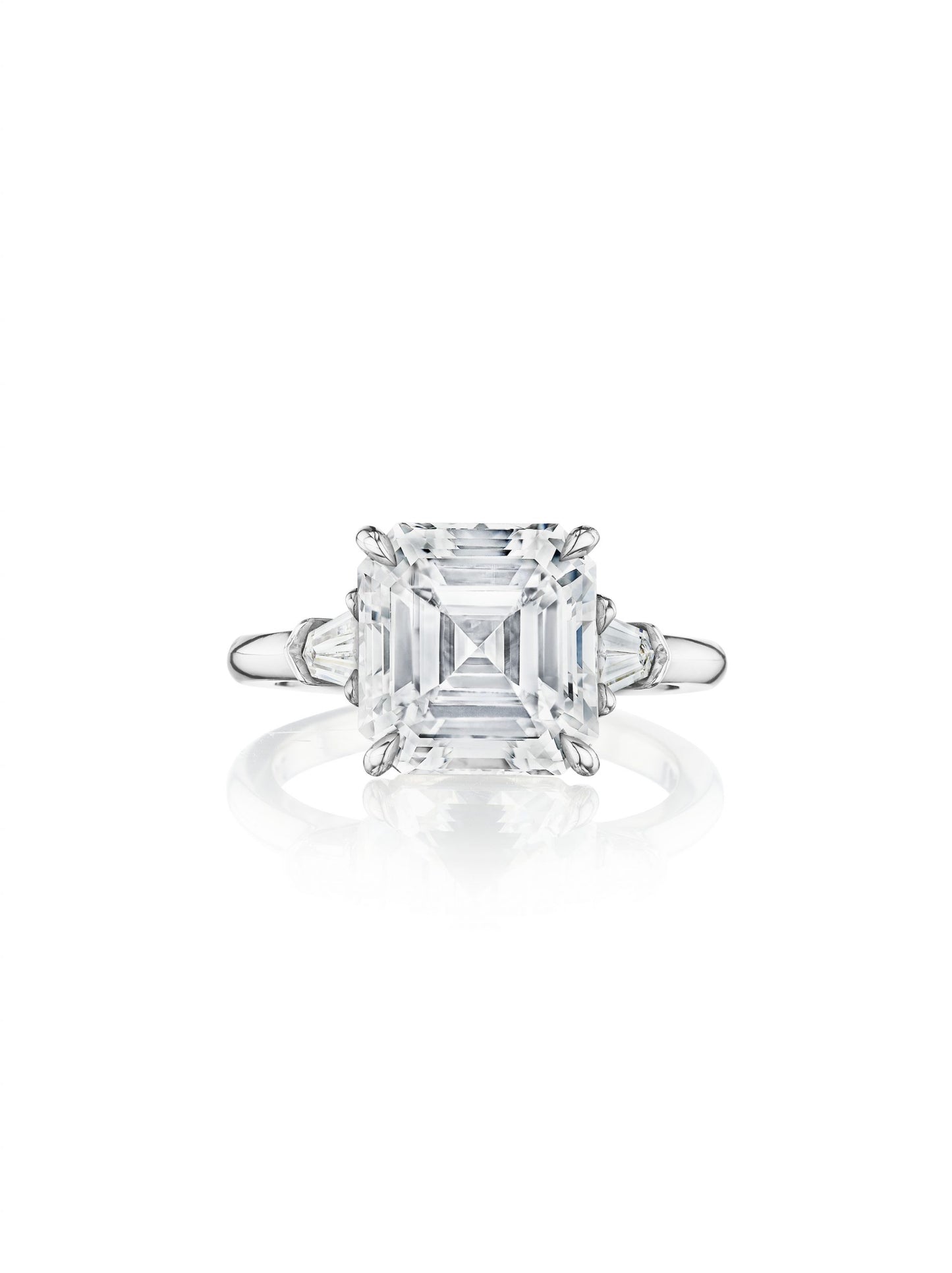 Asscher-Cut Diamond Engagement Ring