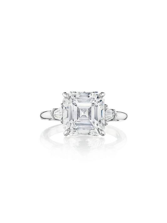 Asscher-Cut Diamond Engagement Ring