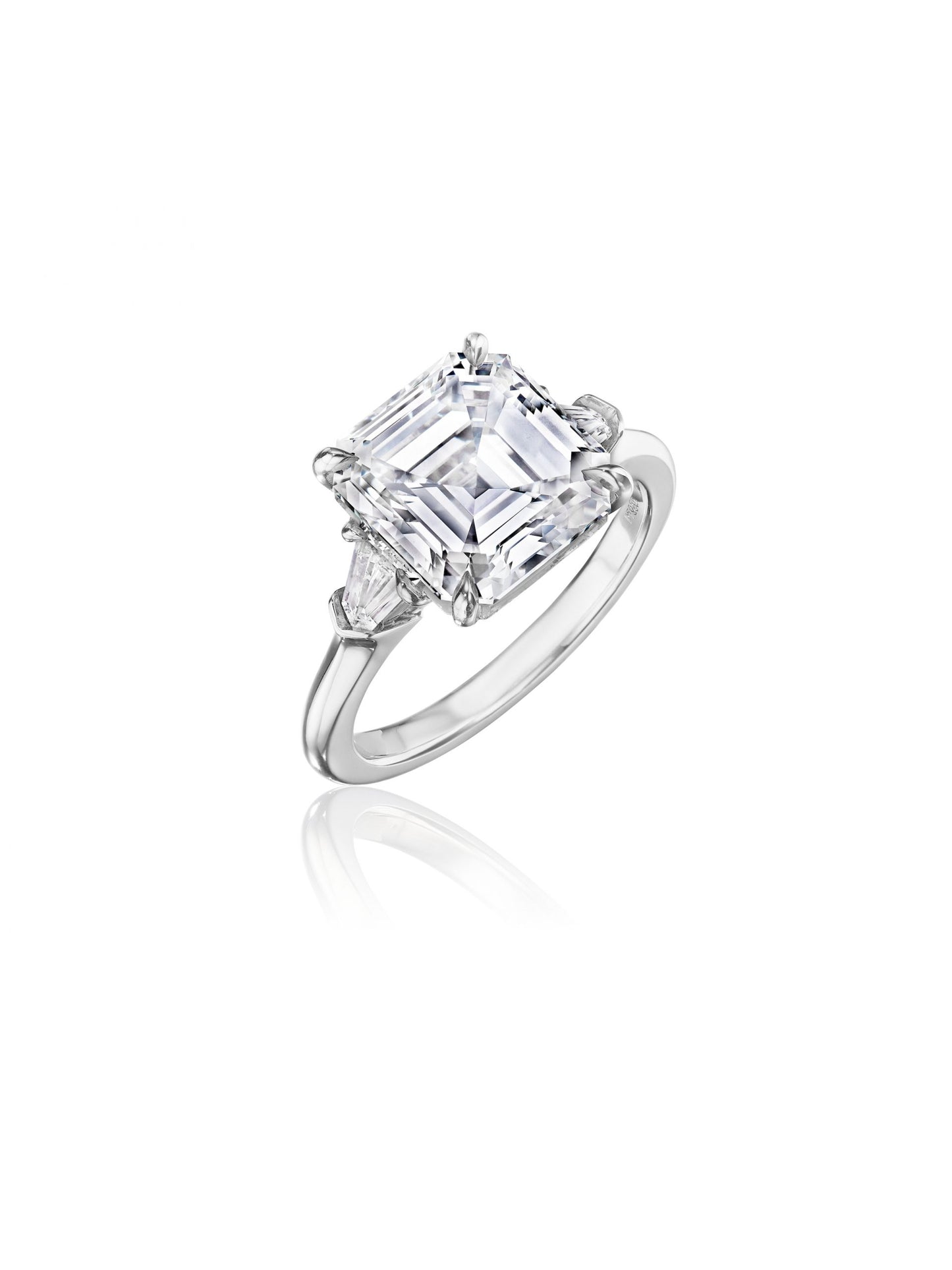 Asscher-Cut Diamond Engagement Ring