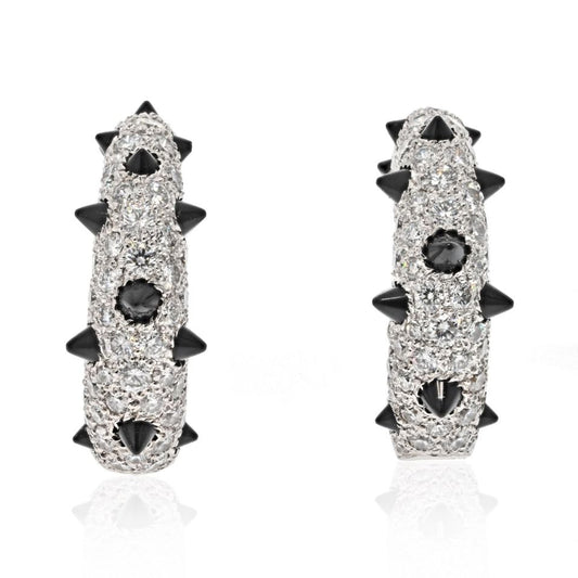 Cartier Diamond & Onyx Clash Earrings