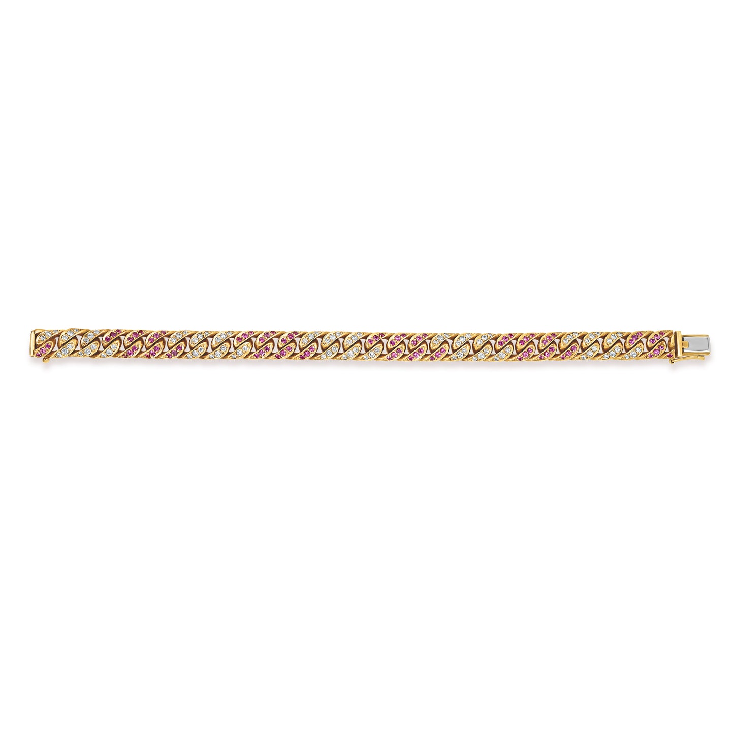 Curb Link Gemstone Bracelet