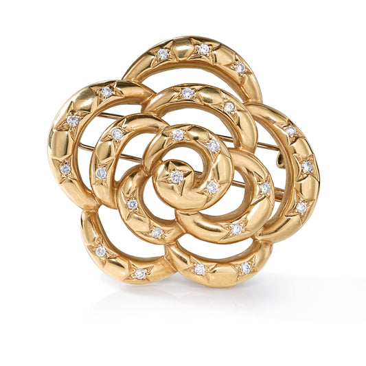 Retro Floral Brooch