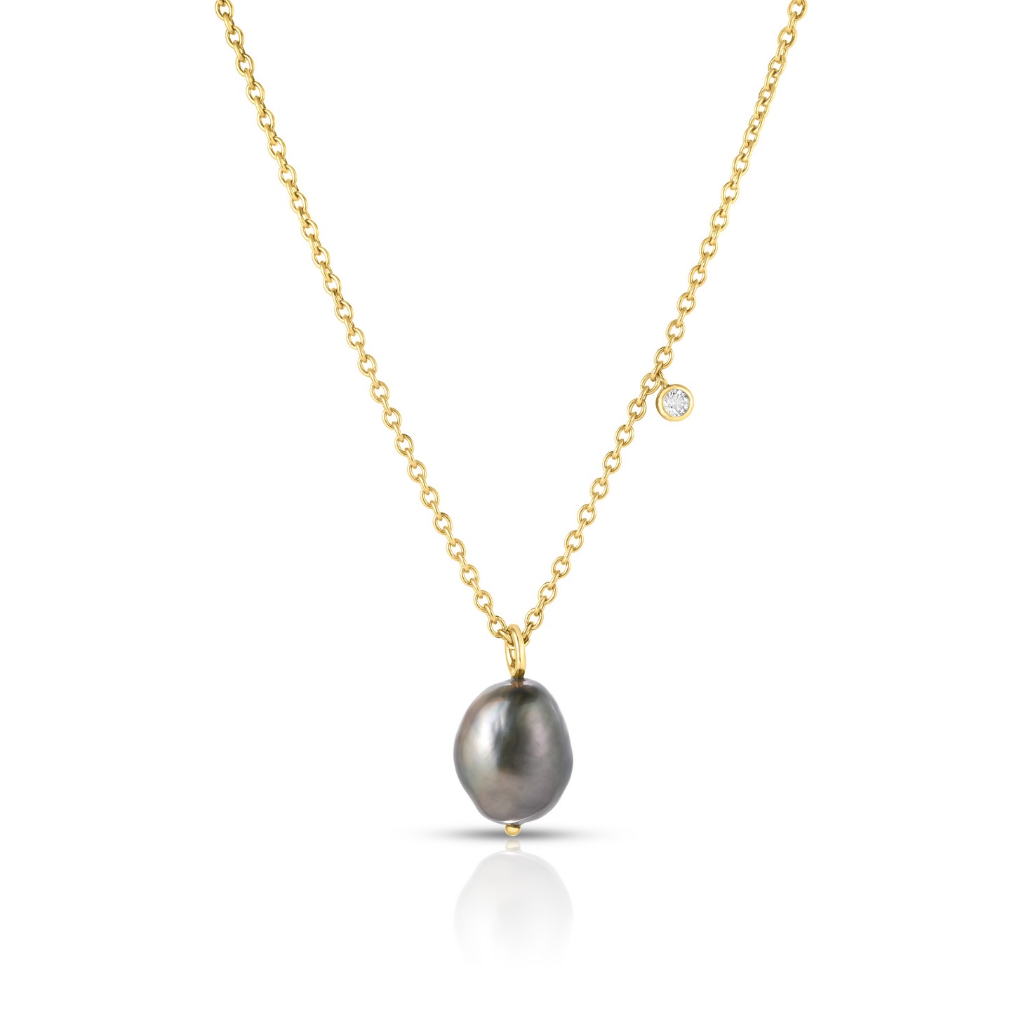 Tahitian Pearl & Diamond Necklace