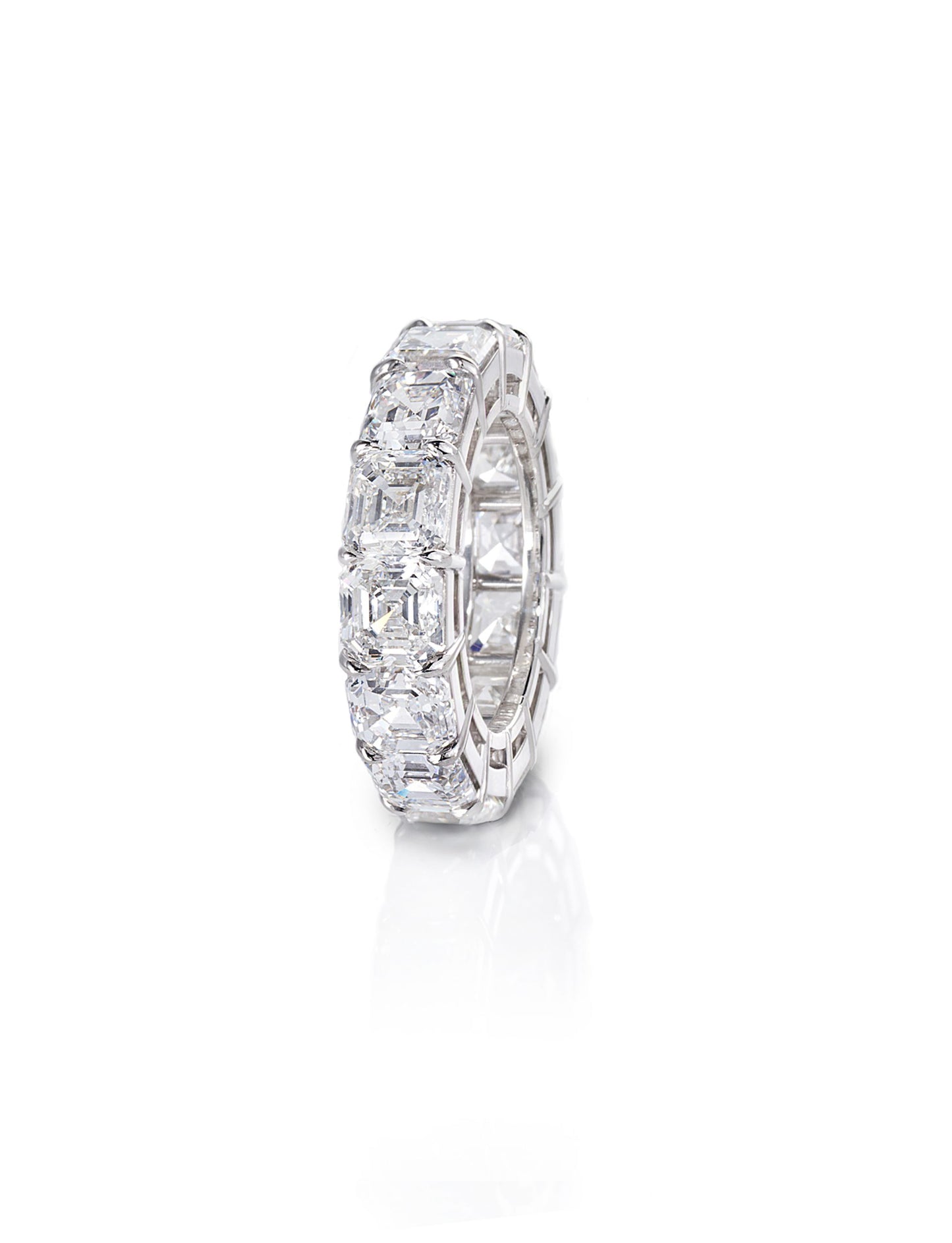 Square Emerald-Cut Diamond Eternity Band