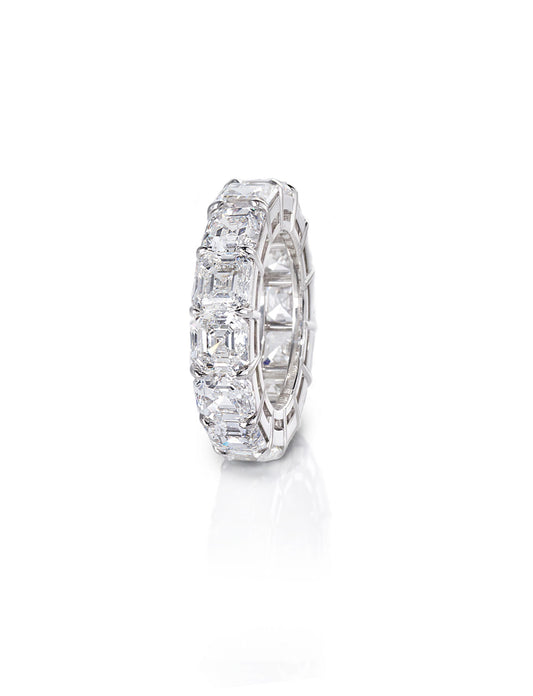 Square Emerald-Cut Diamond Eternity Band
