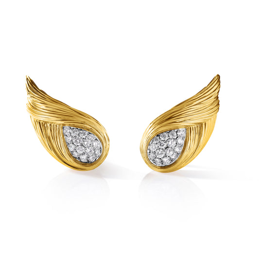 Fred Joaillier Diamond Wing Earrings