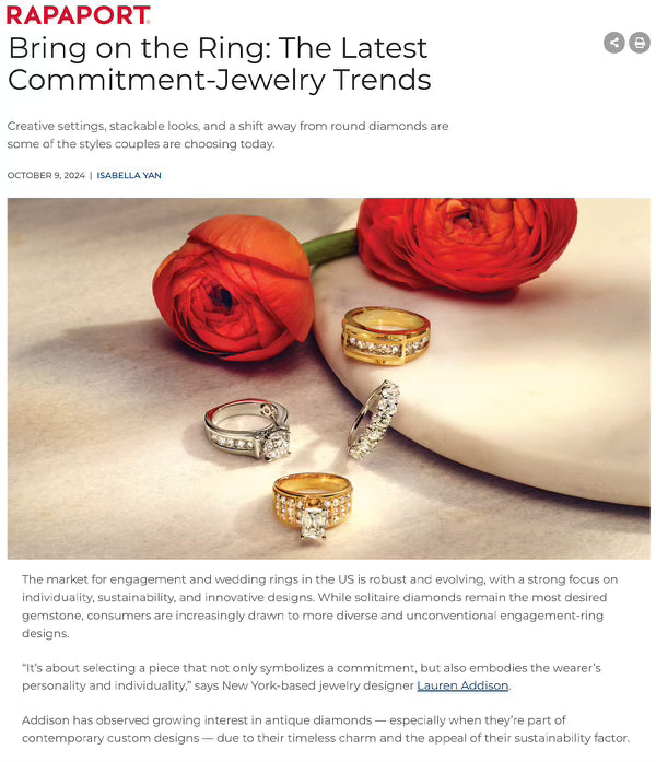 Rapaport Commitment Jewelry Trends - Lauren Addison