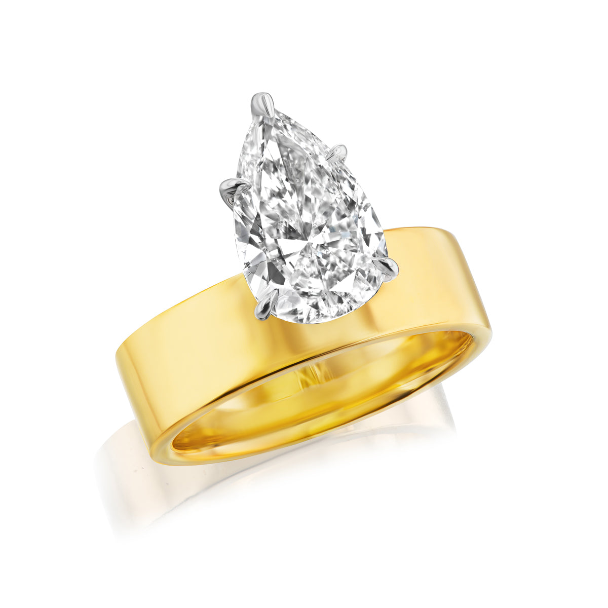 Pear-Shaped Diamond Ring