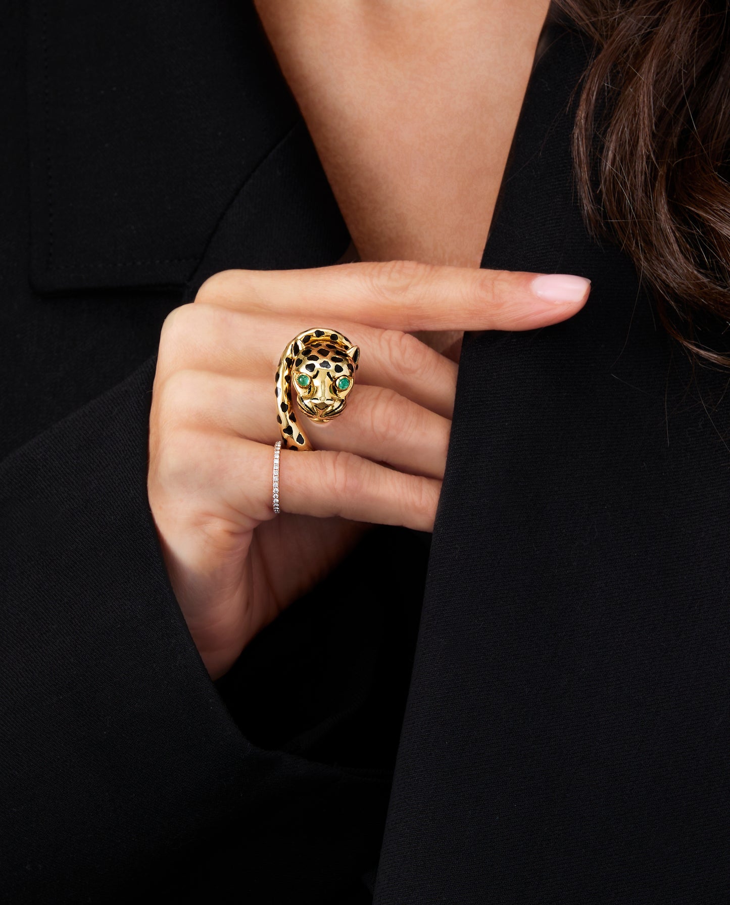 David Webb Leopard Ring