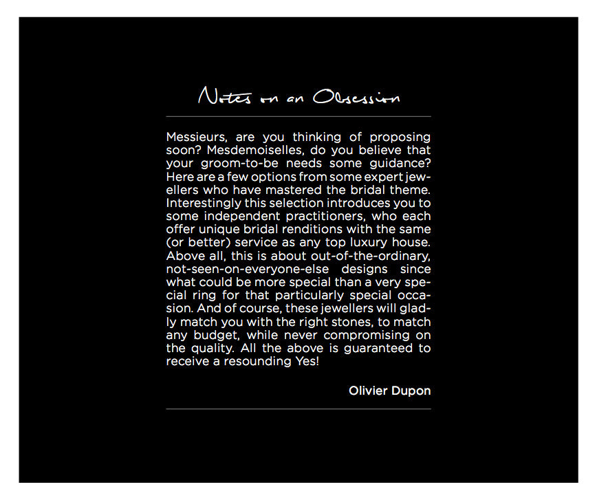 Oliver Dupon Notes on an Obsession