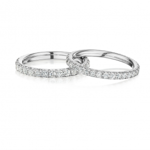 Stackable Pave Diamond Bands