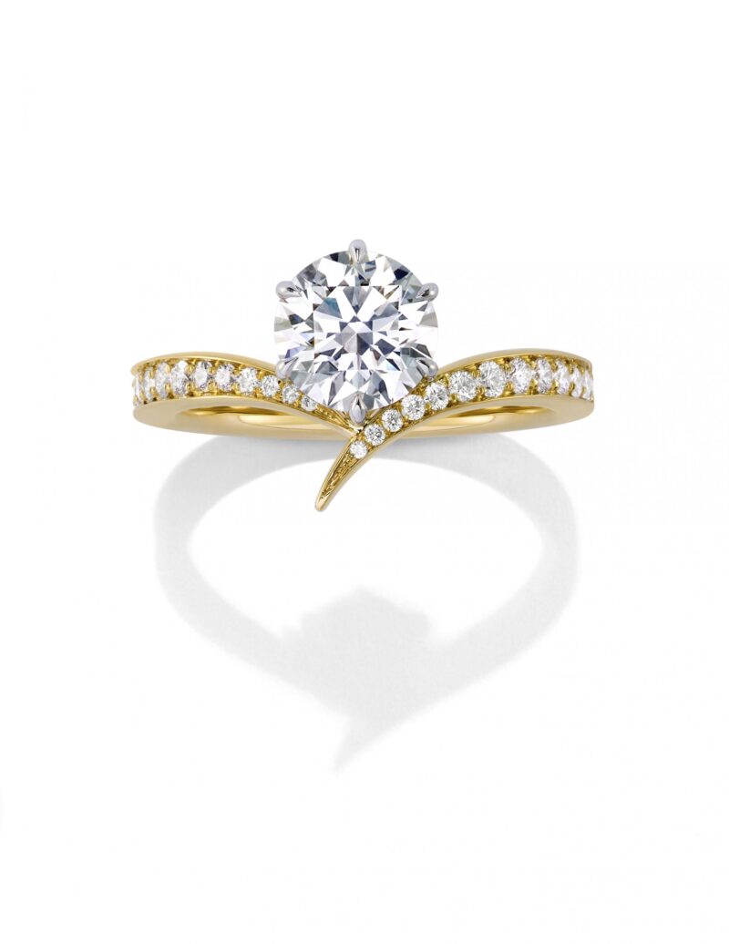 Signature Crossover Diamond Engagement Ring