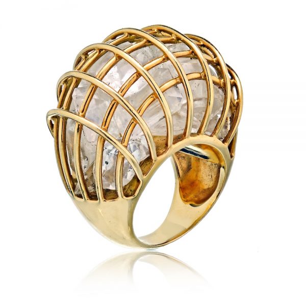 VERDURA ROCK CRYSTAL CAGE RING – Lauren Addison – Bespoke Jewelry and ...
