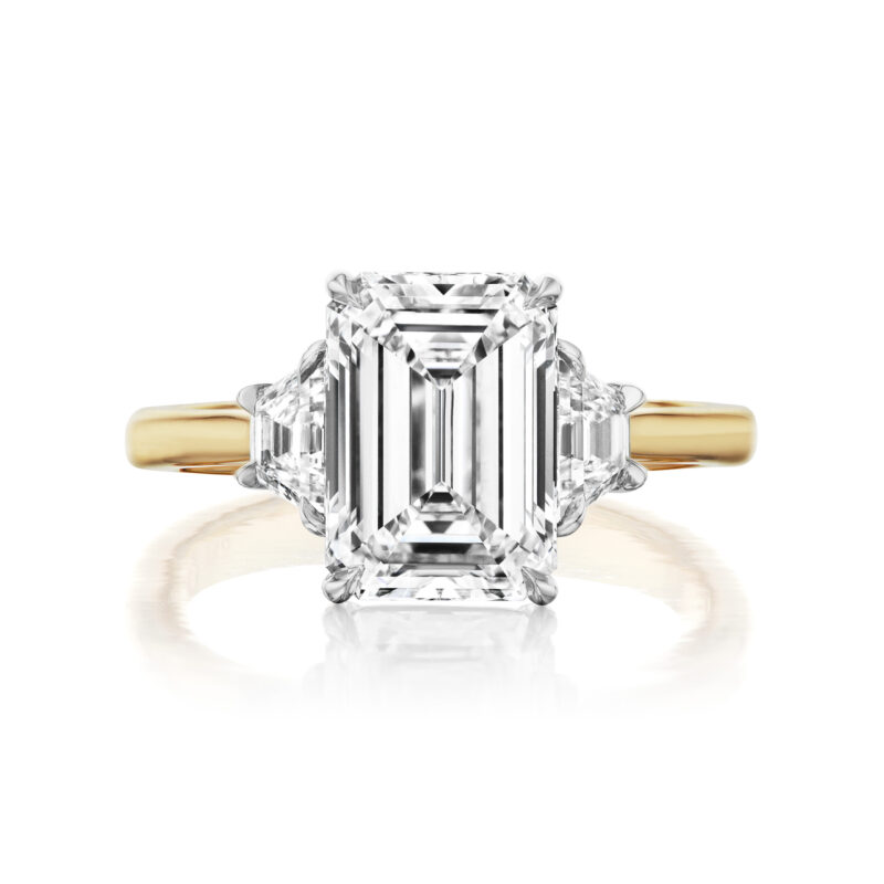 Emerald-Cut Diamond Ring